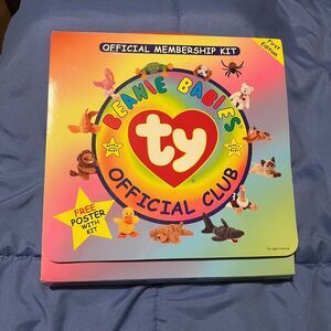 Ty Beanie Babies Official Membership Kit, Like new. No poster or certificate.